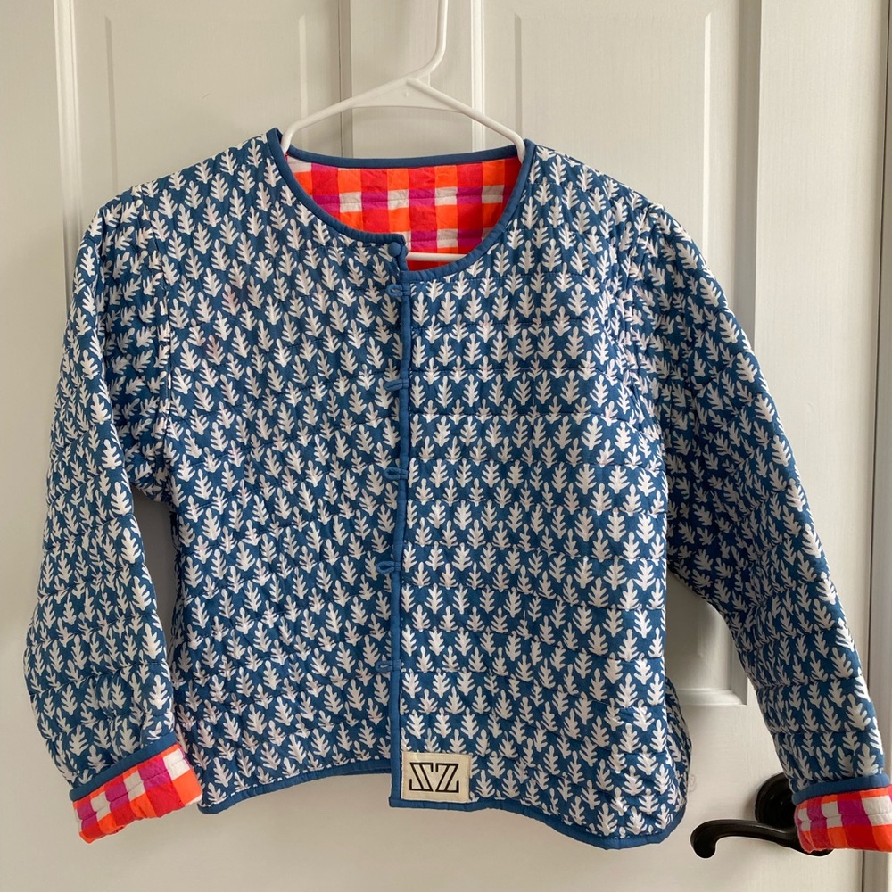 SZ Blockprints Quilted Coat/ Cardigan NWOT